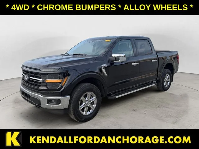 Certified Used 2025 Agate Black Metallic Ford XLT image 1