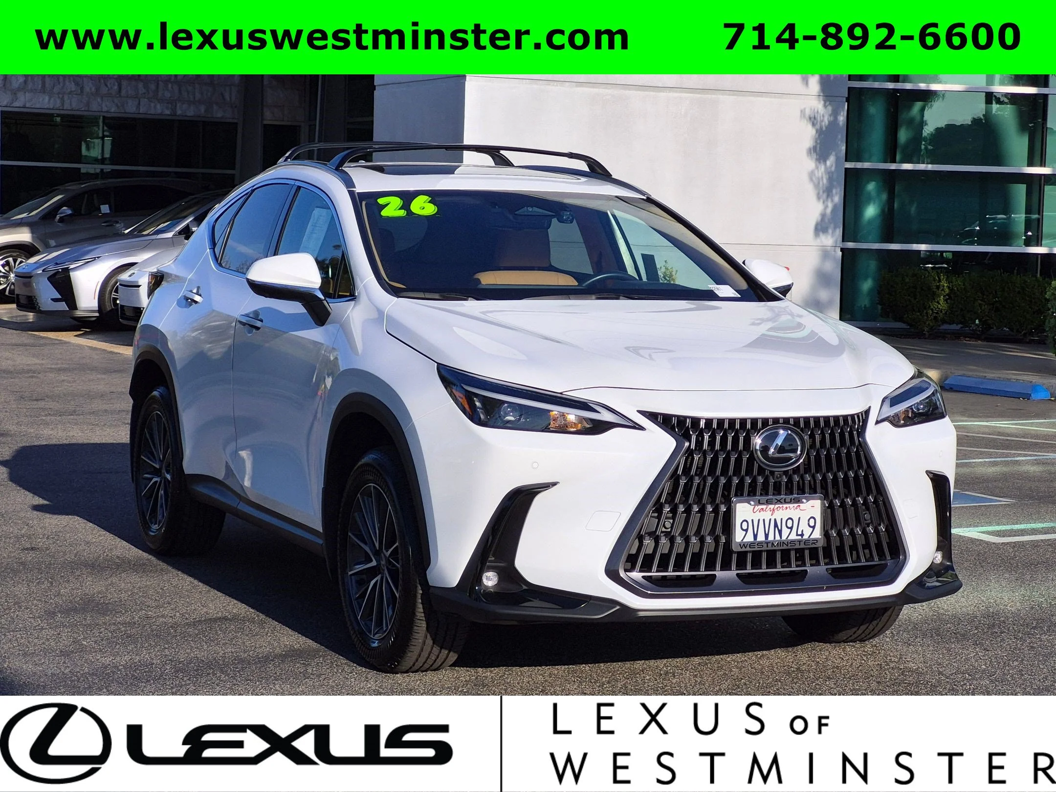 Certified Used 2026 WHITE NOVA GF. Lexus NX 350h Premium image 5