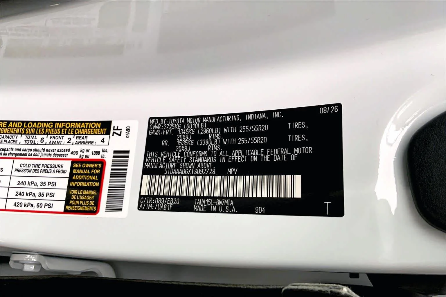 New 2026 Wind Chill Pearl Lexus PREMIUM AWD image 23