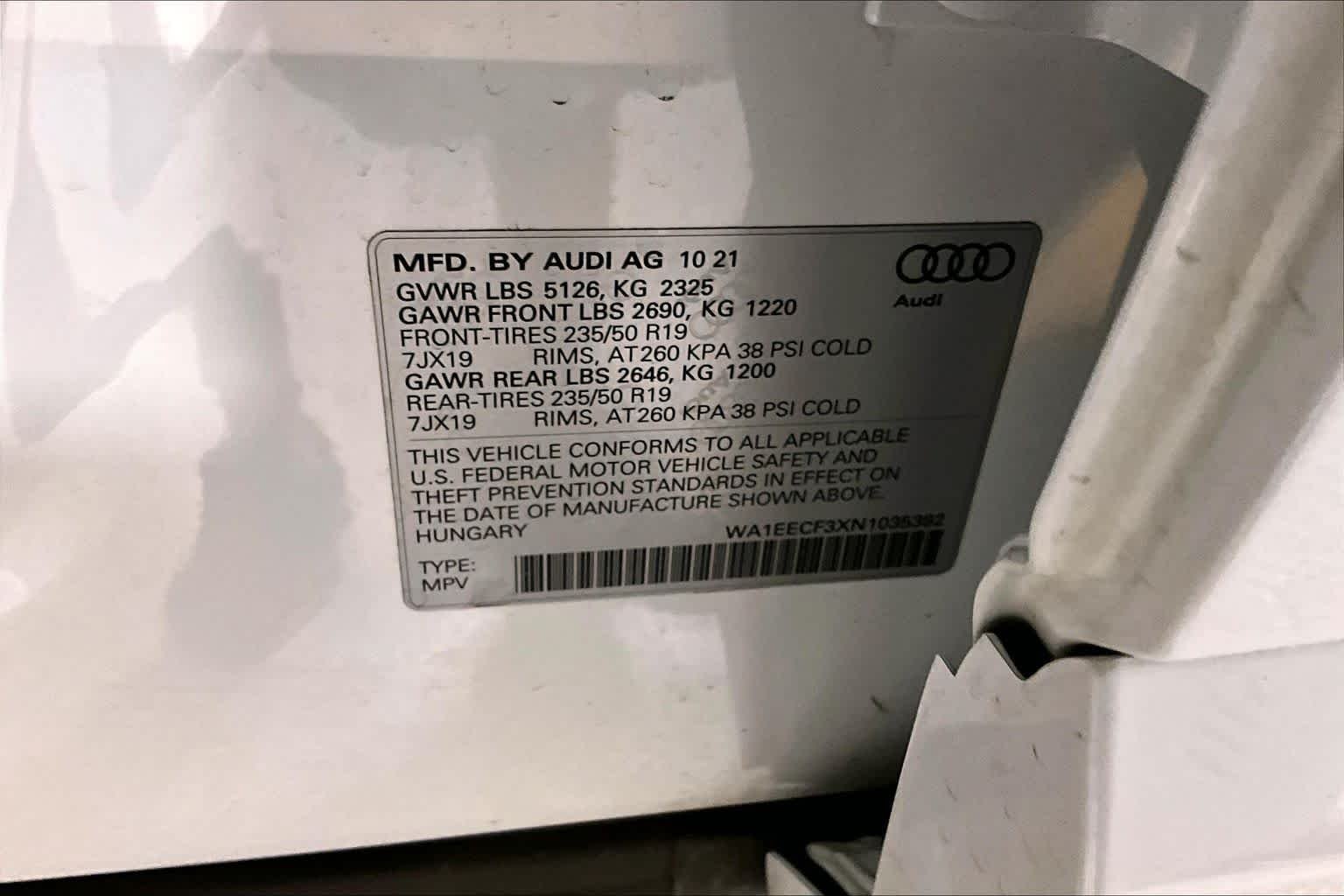 Used 2022 Ibis White Audi S line Premium Plus image 35