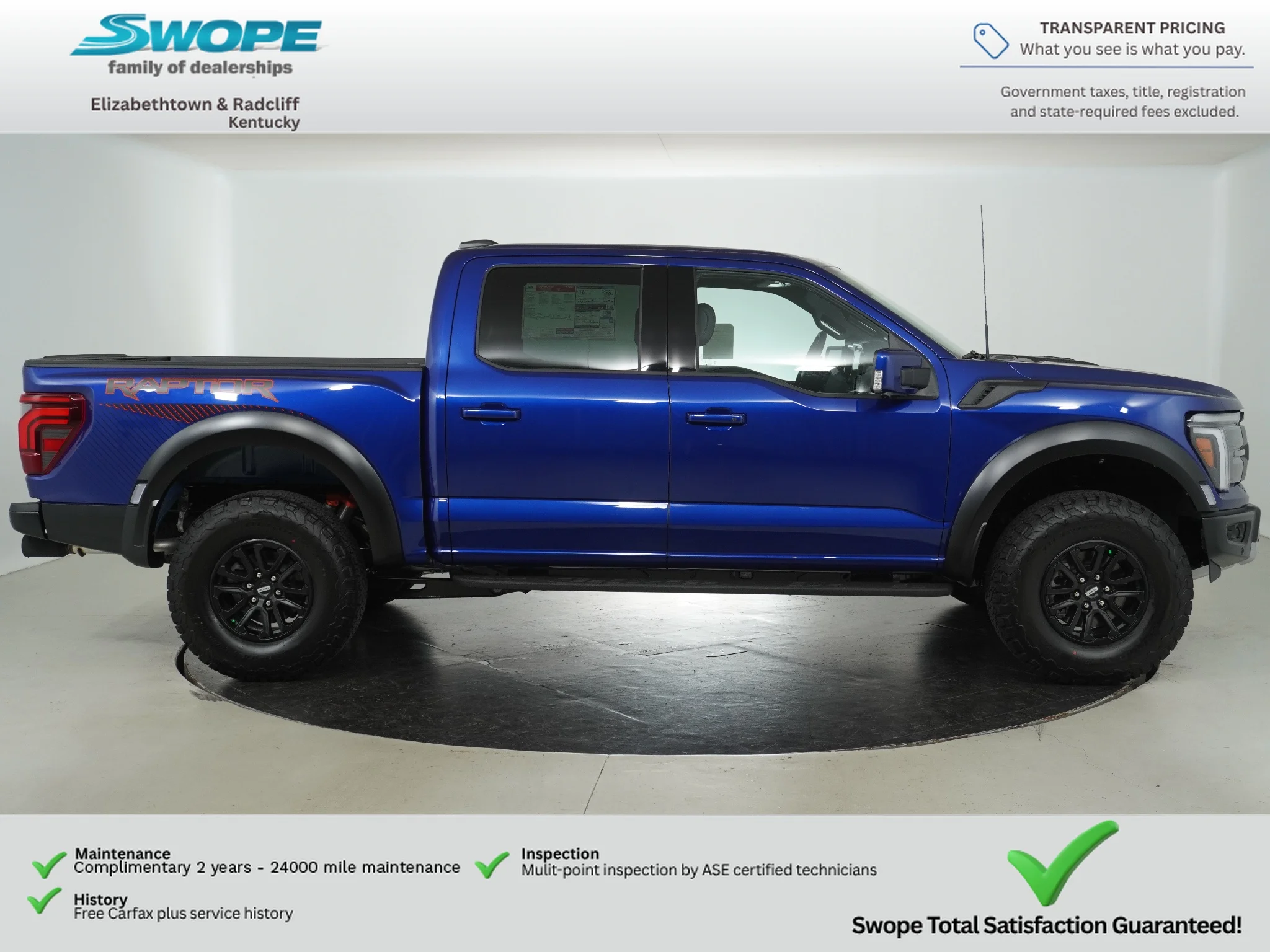 New 2026 Argon Blue Metallic Ford Raptor image 2