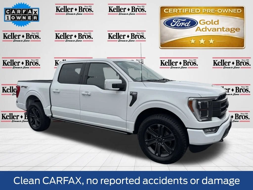 Certified Used 2023 White Ford Lariat image 1
