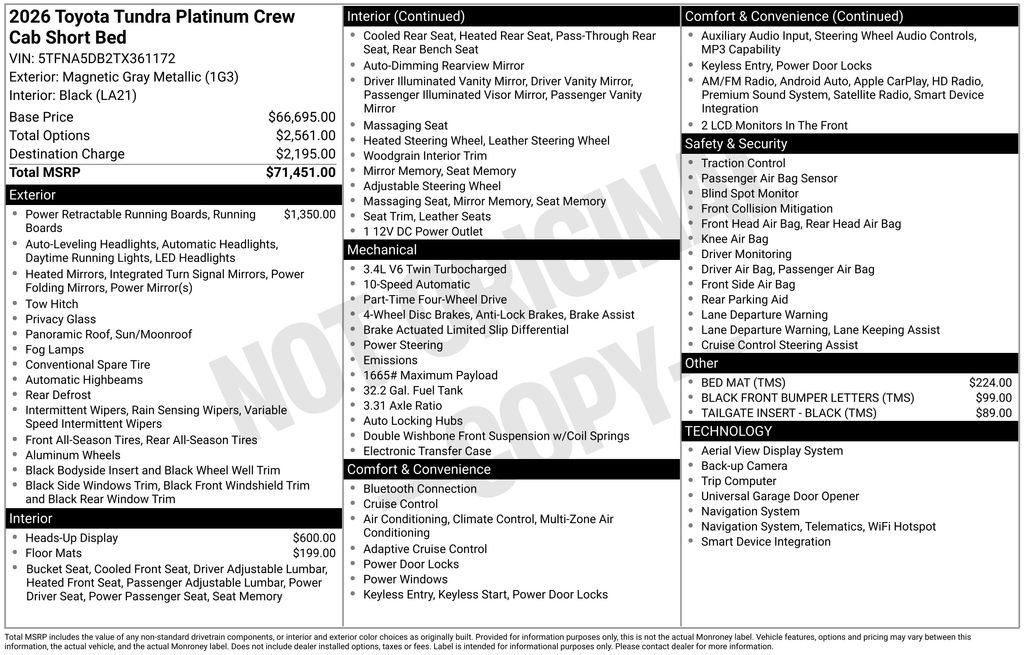 Used 2026 Gray Toyota Platinum image 35