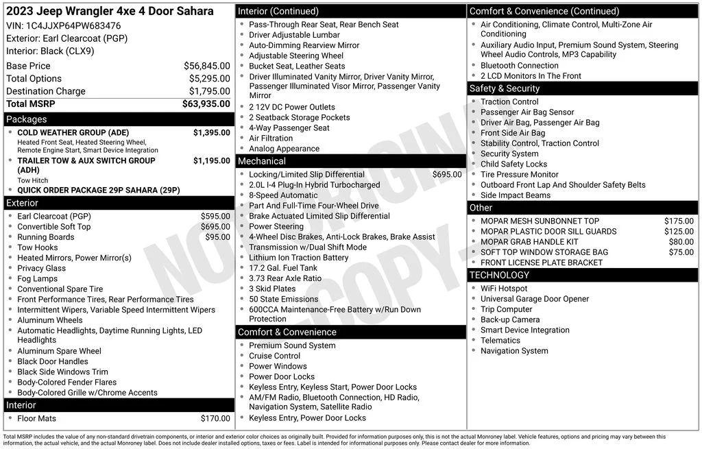 Used 2023 Gray Jeep Sahara 4xe image 17