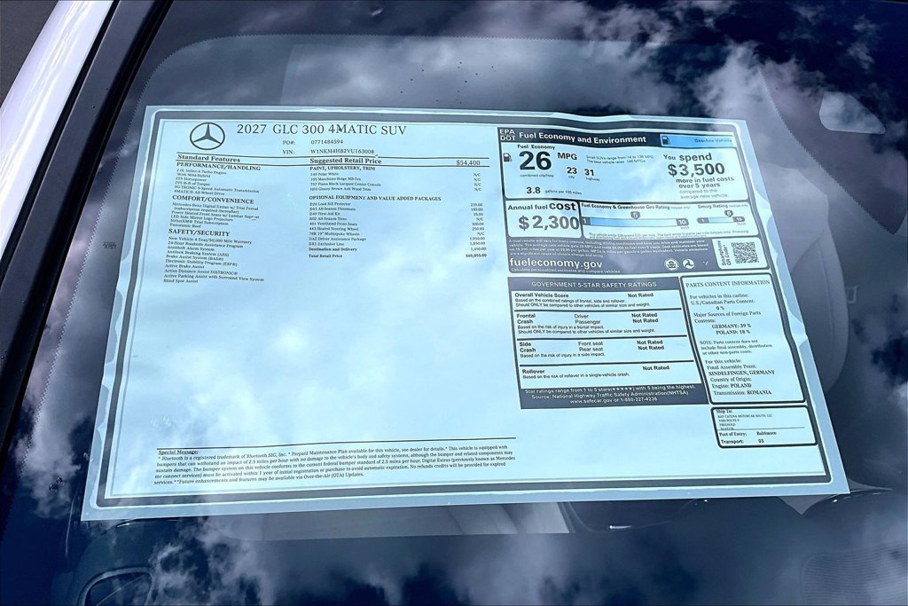 New 2027 Polar White Mercedes-Benz GLC 300 image 28