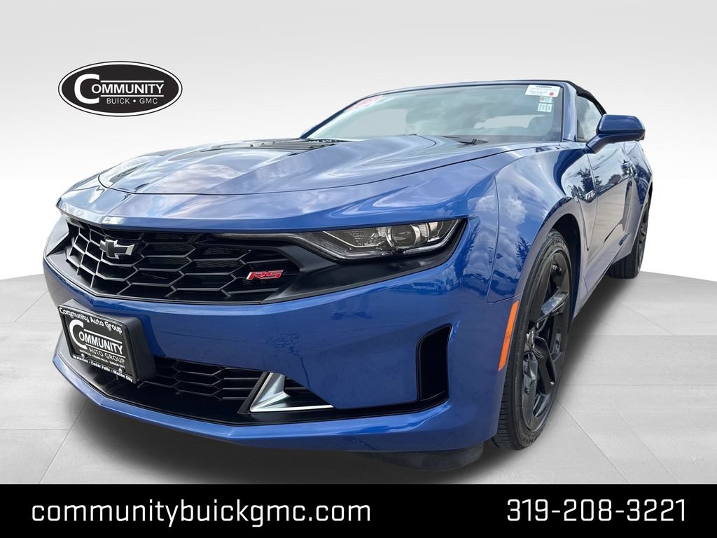 RIVERSIDE BLUE METALLIC 2023 Chevrolet Camaro Convertible Rear-Wheel Drive 