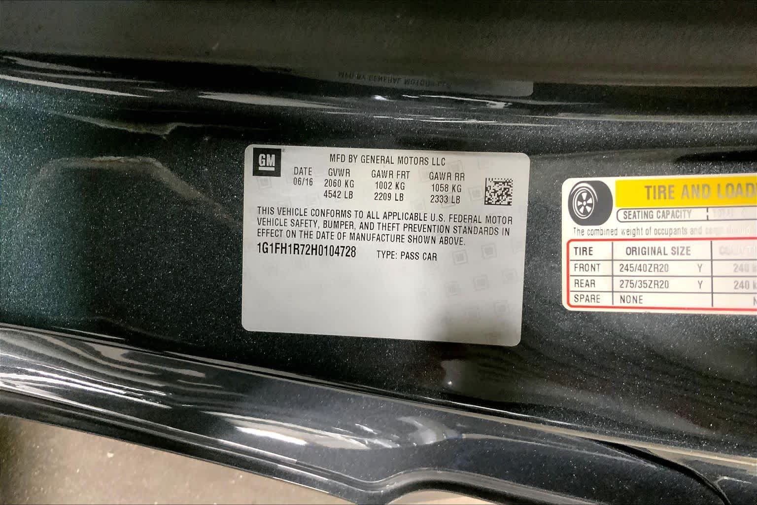 Used 2017 Nightfall Gray Metallic Chevrolet 2SS image 37