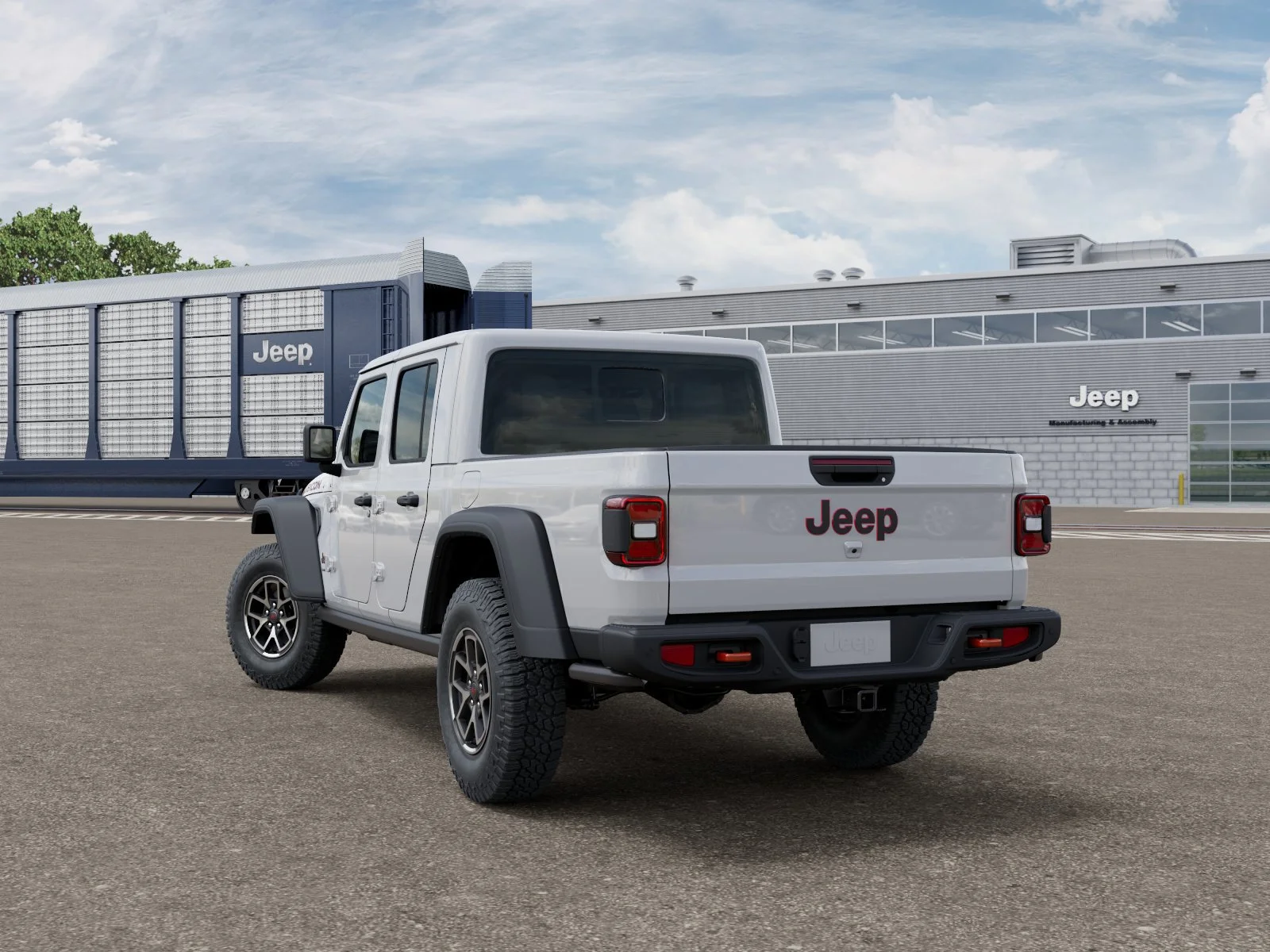 New 2026 Bright White Clear-Coat Exterior Paint Jeep Rubicon image 3