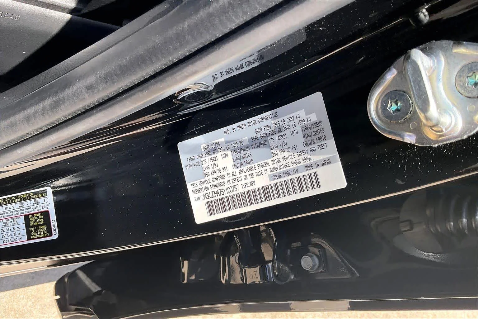 Used 2025 Jet Black Mica Mazda Premium Package image 34