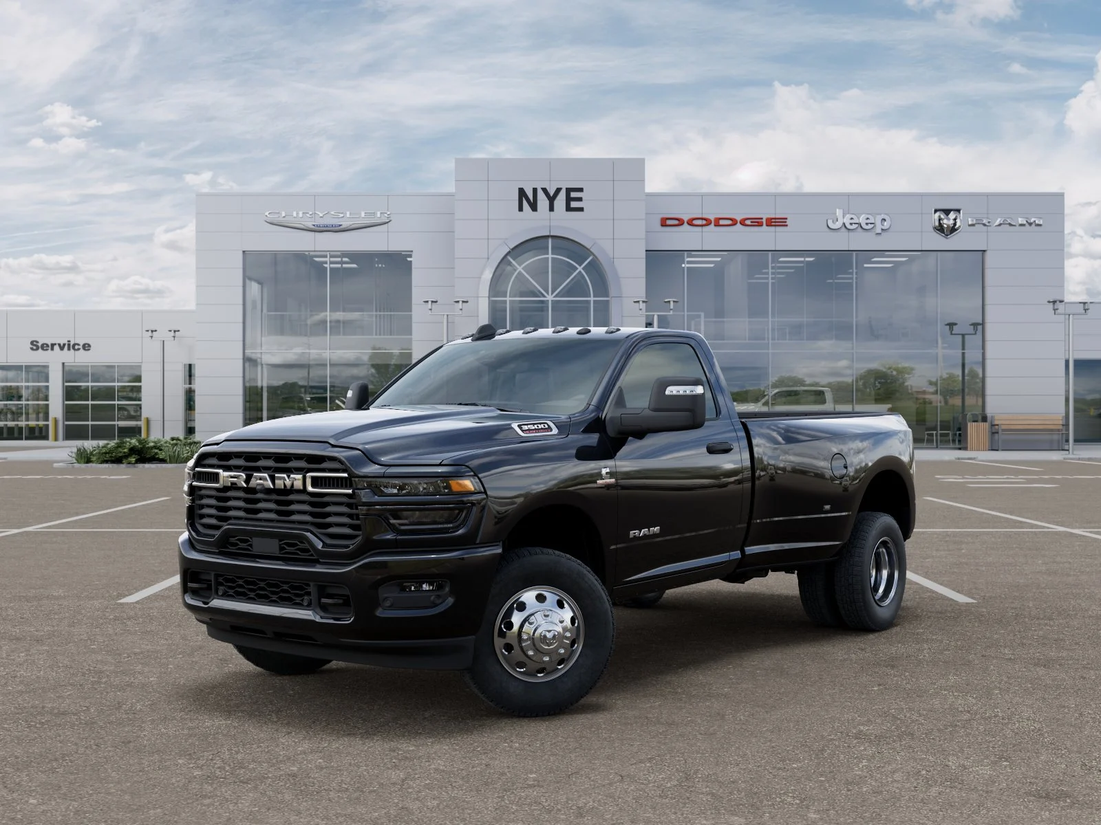 New 2027 Diamond Black Crystal Pearl-Coat Exterior Paint RAM Big Horn image 28