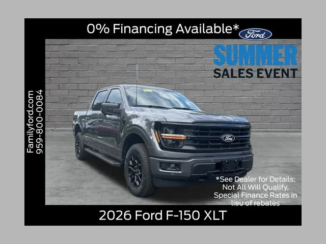 New 2026 Carbonized Gray Metallic Ford XLT image 1