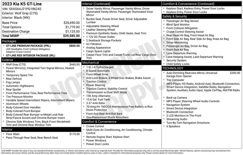 Used 2023 Gray Kia GT-Line image 25
