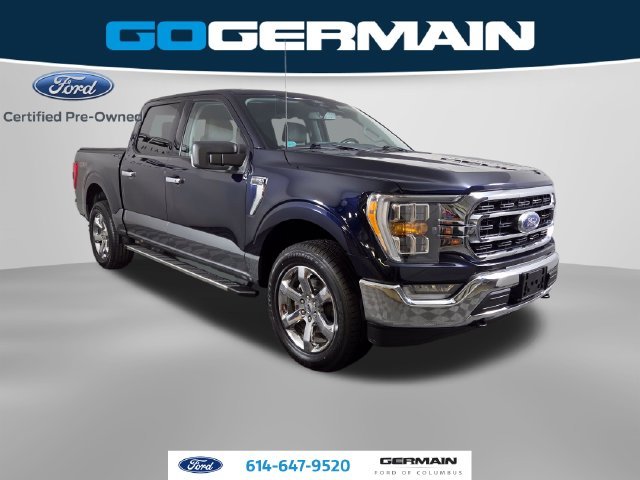 Certified Used 2022 Antimatter Blue Metallic Ford XLT image 4