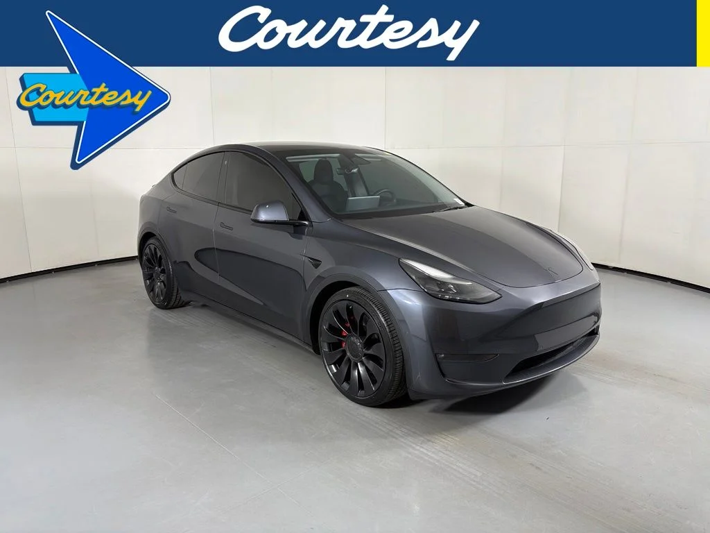 Used 2022 Midnight Silver Metallic Tesla Performance image 1