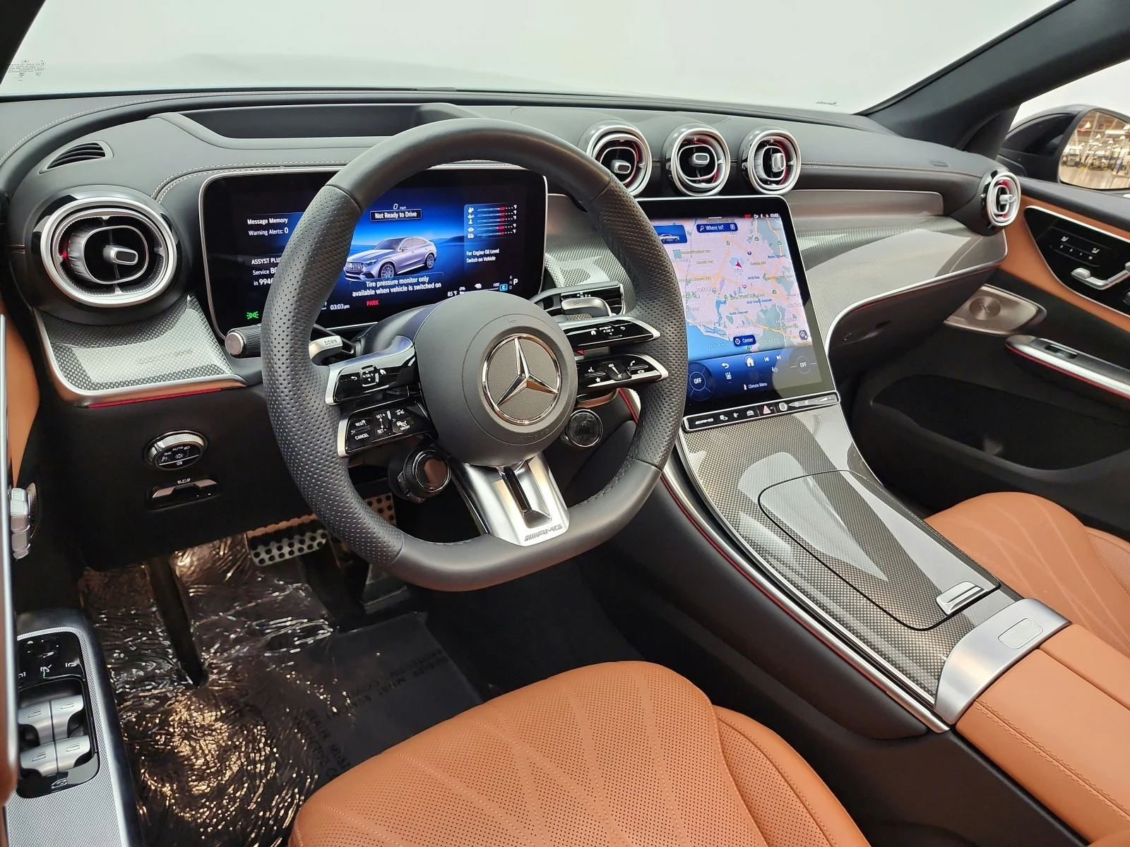 Used 2025 Verde Silver Metallic Mercedes-Benz AMG® GLC 63 S E Performance 4MATIC Coupe image 14