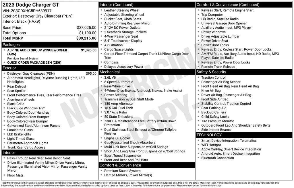 Used 2023 Gray Dodge GT image 17