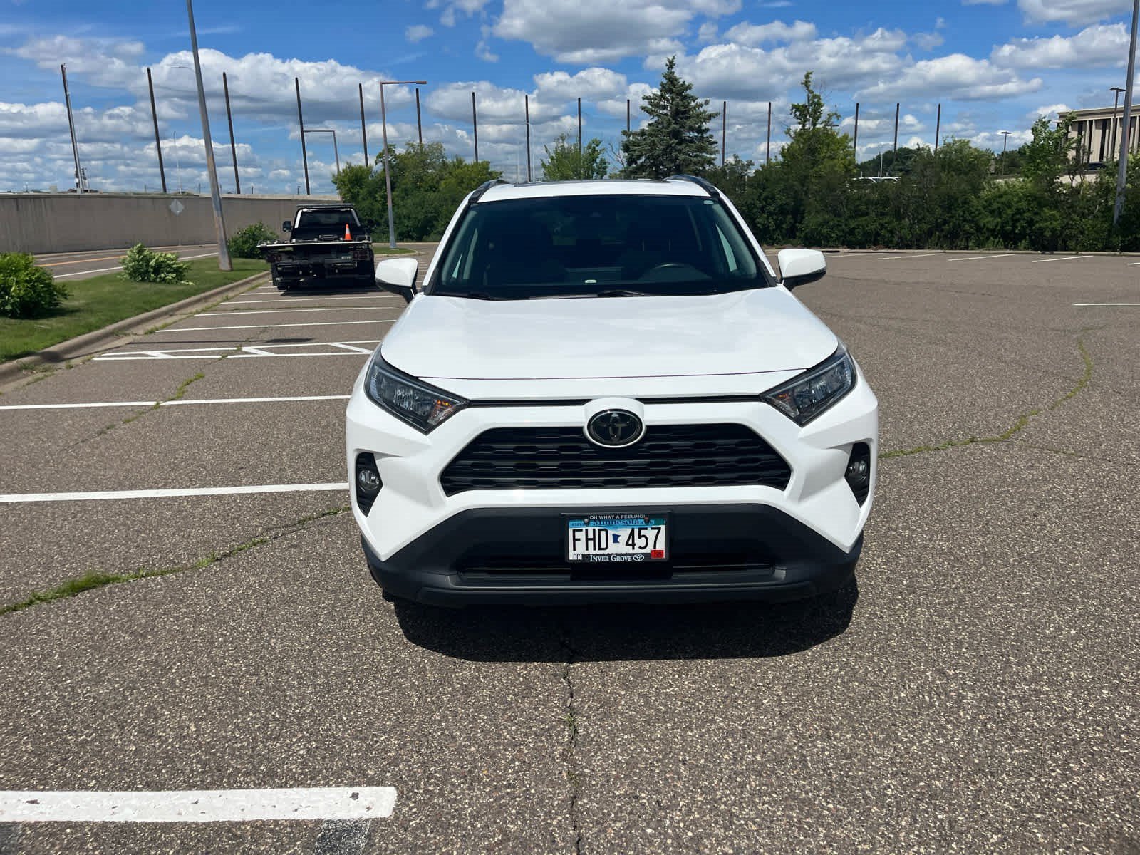 Used 2021 Super White Toyota XLE image 2