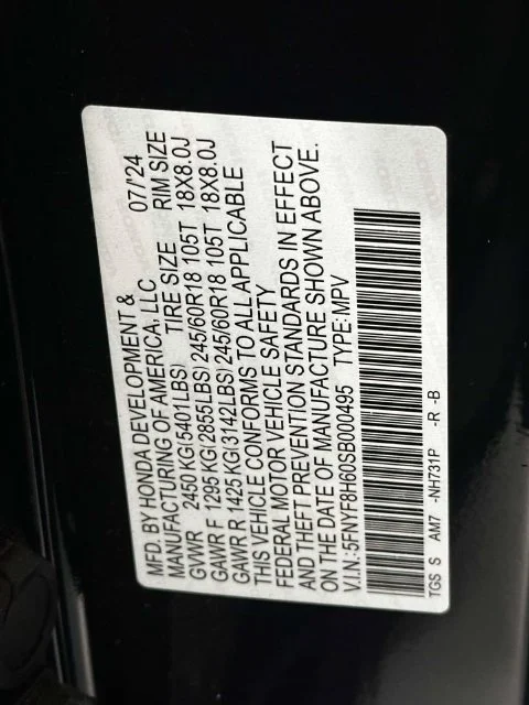 Certified Used 2025 Crystal Black Pearl Honda AWD TRAILSPORT image 32