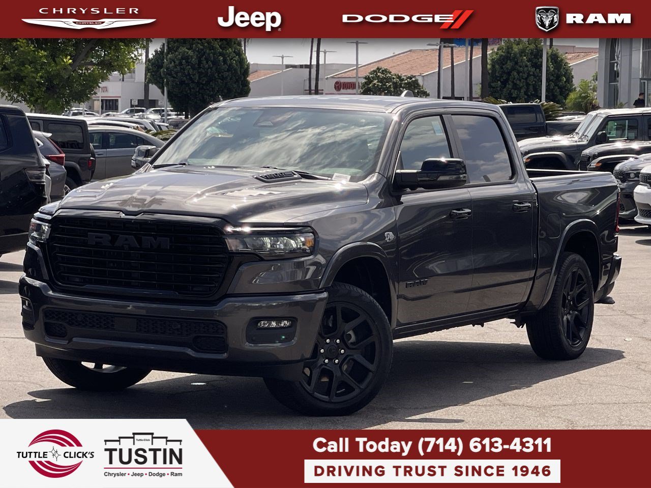 New 2026 Granite Crystal Metallic Clear-Coat Exterior Paint RAM Laramie image 1