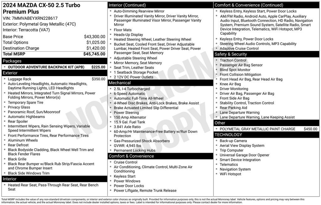 Certified Used 2024 Gray Mazda 2.5 Turbo Premium Plus Package image 37
