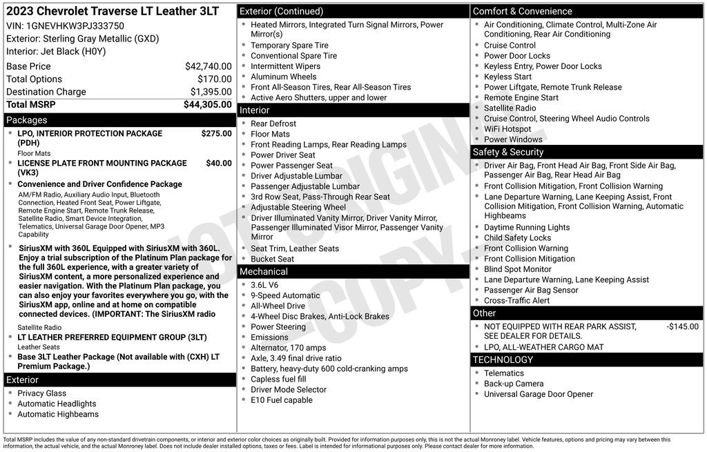Used 2023 Gray Chevrolet LT Leather image 38