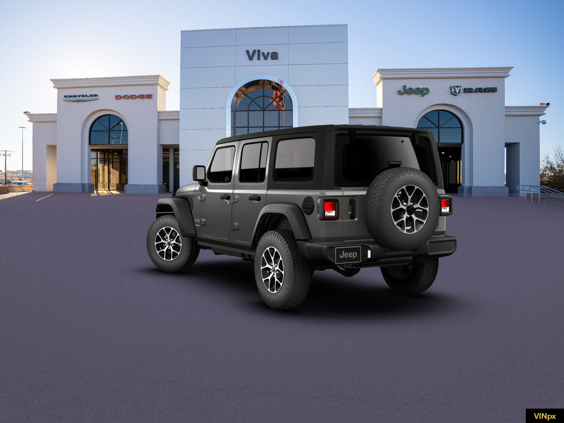 New 2026 Granite Crystal Metallic Clear-Coat Exterior Paint Jeep Sport S image 4