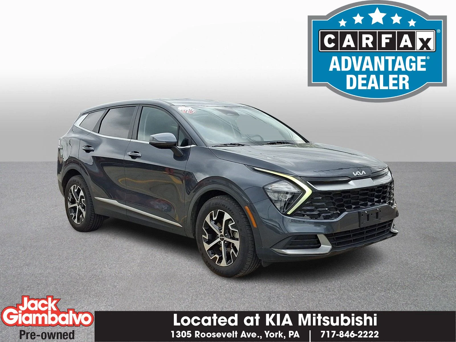 Certified Used 2023 Gray Kia EX image 1