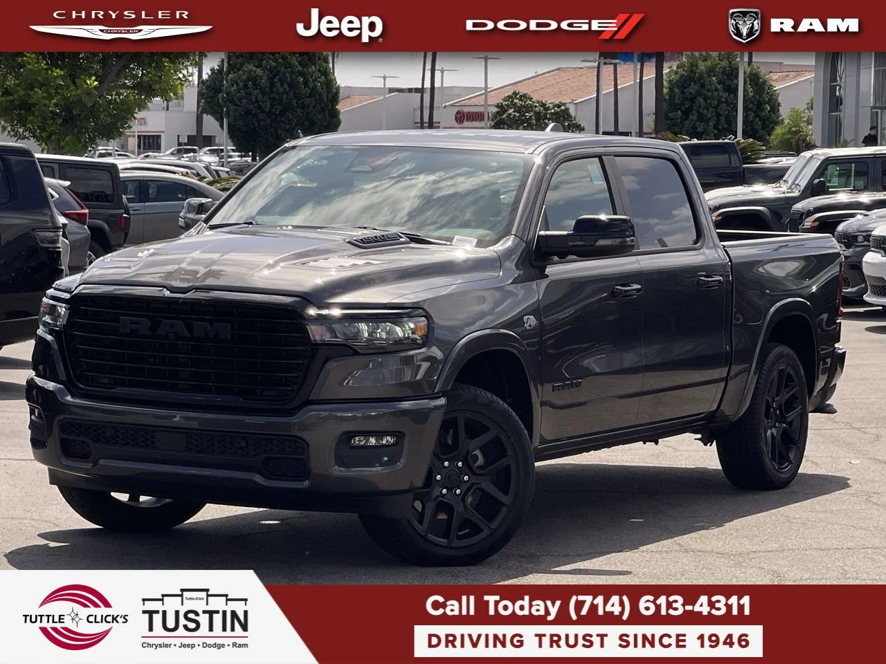 New 2026 Granite Crystal Metallic Clear-Coat Exterior Paint RAM Laramie image 1