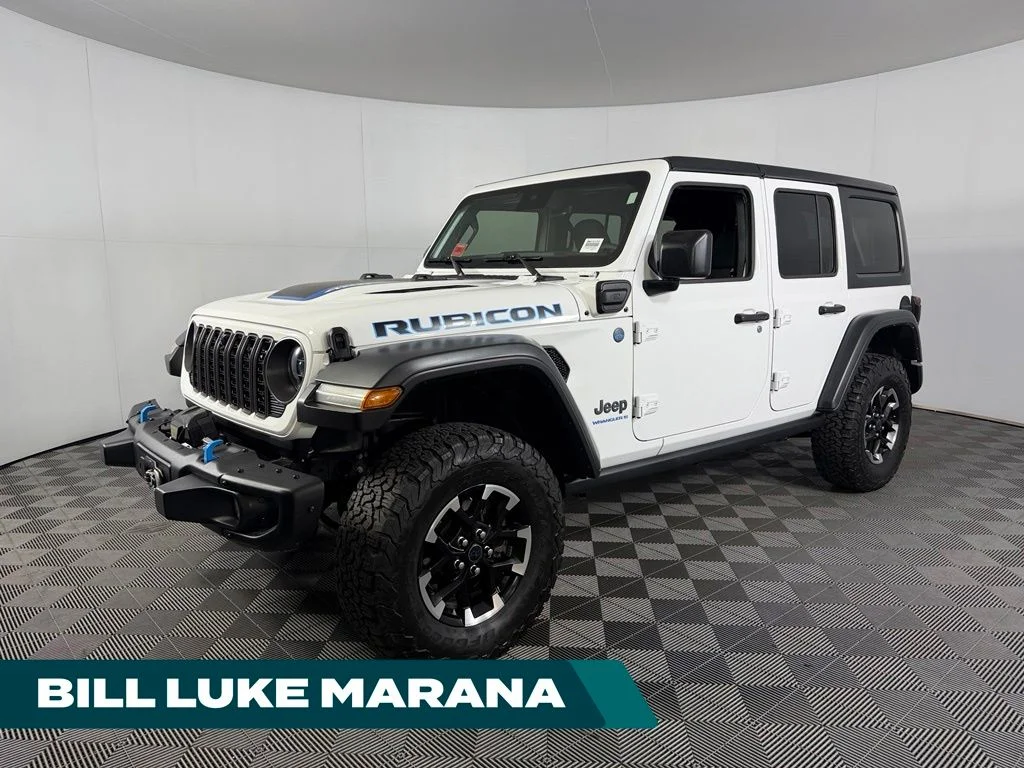 Used 2024 White Jeep Rubicon 4xe image 1
