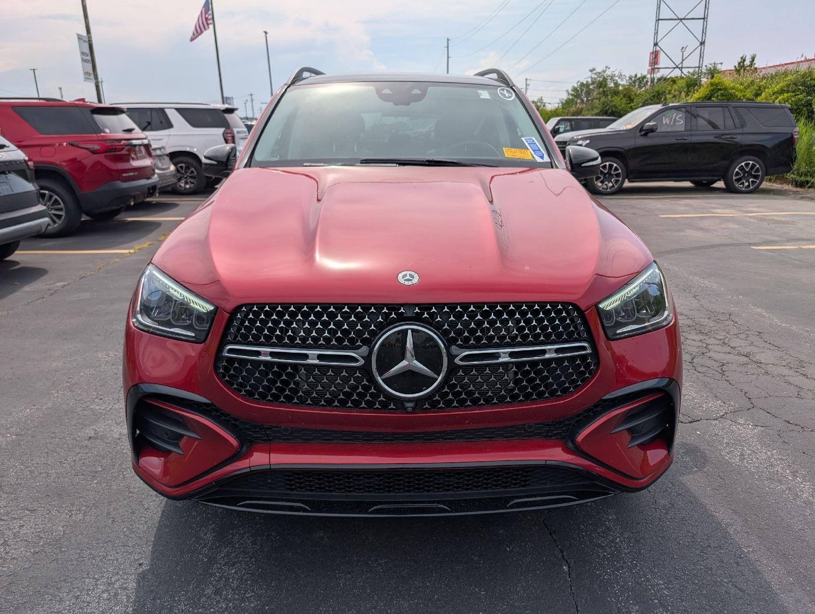Used 2024 MANUFAKTUR Cardinal Red Metallic Mercedes-Benz GLE 350 image 2