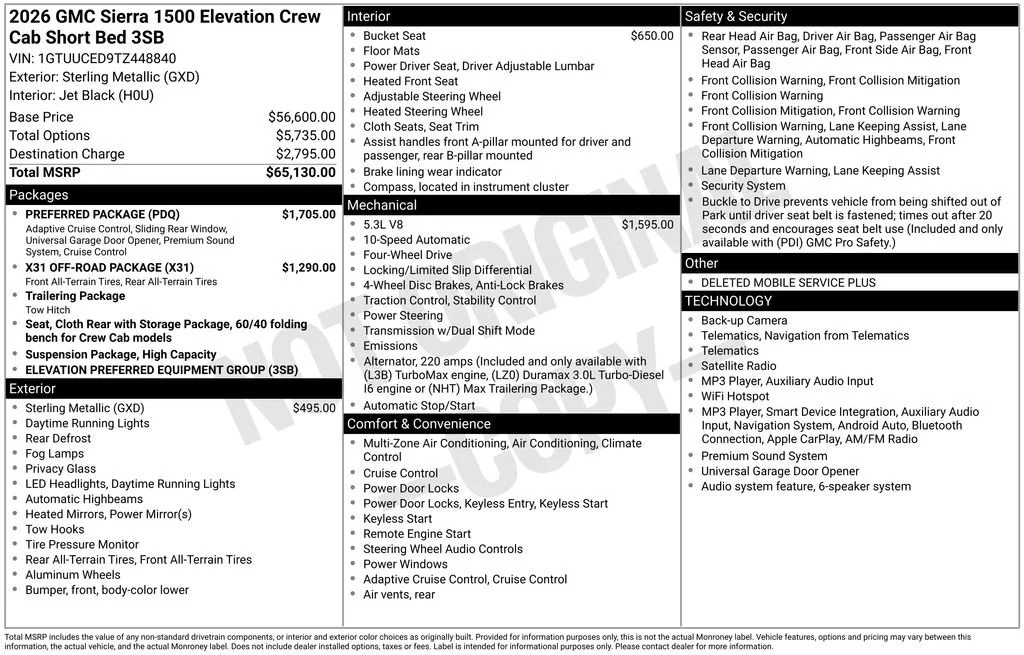 2026 GMC Sierra 1500 Elevation - Photo 28