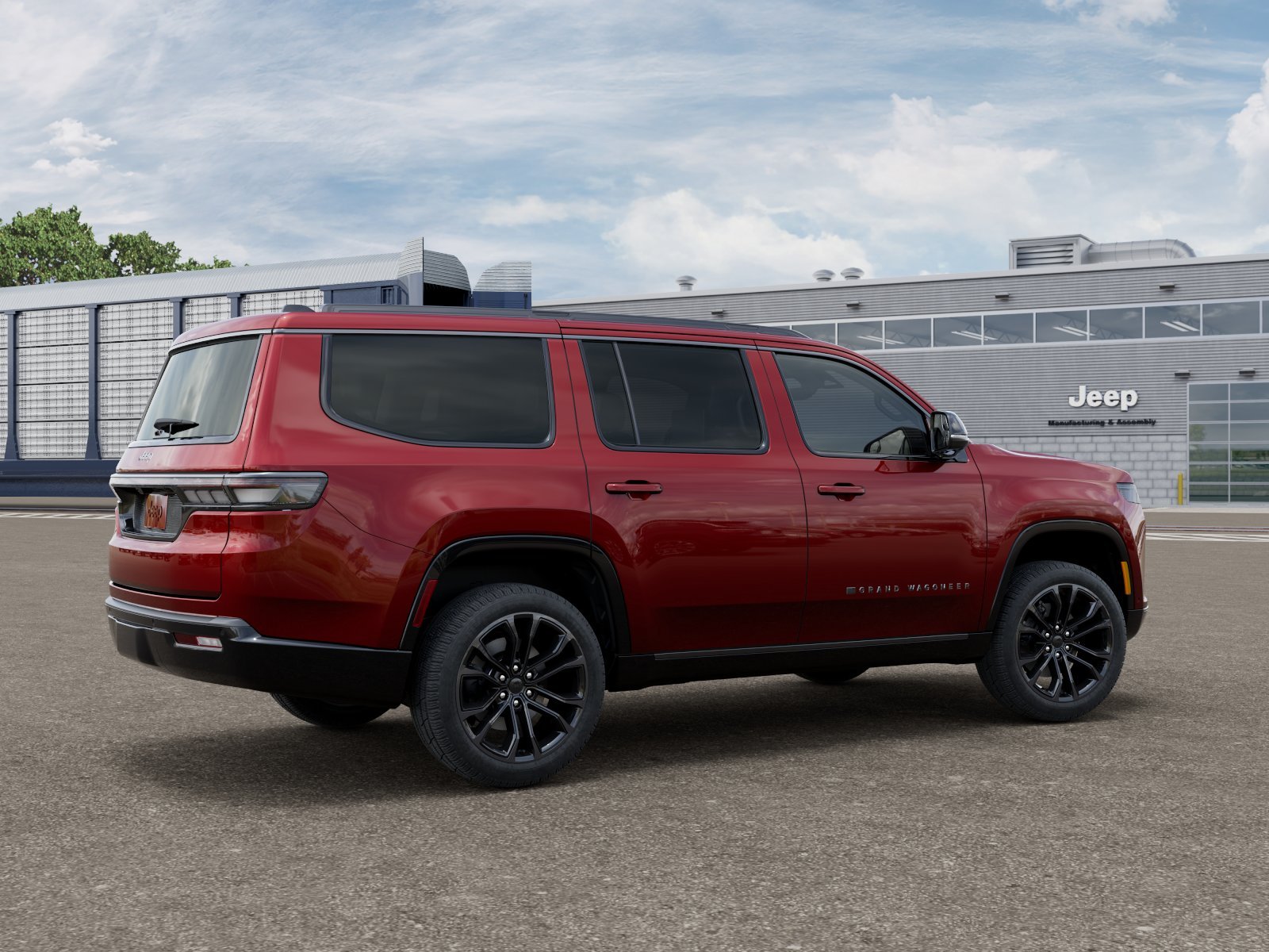 New 2026 Velvet Red Pearl-Coat Exterior Paint Jeep Grand Wagoneer image 2