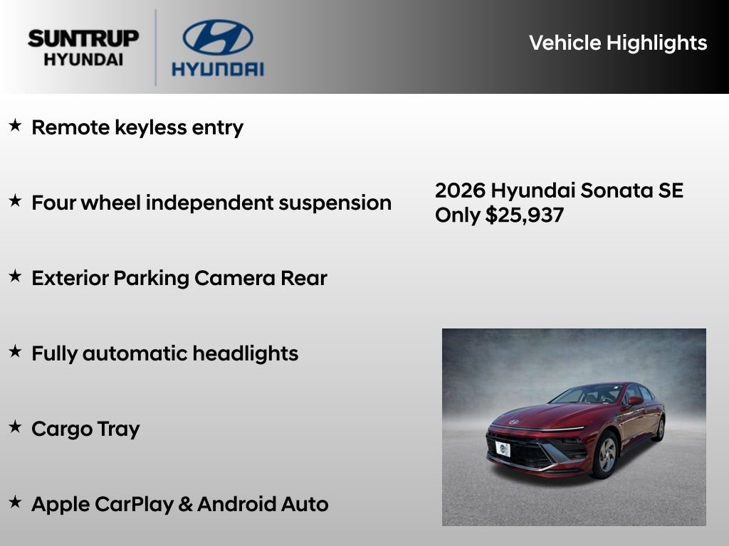 Certified Used 2026 Ultimate red Hyundai SE image 16