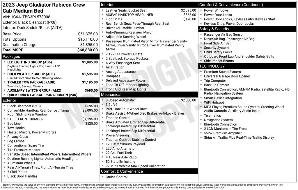 Used 2023 Black Jeep Rubicon image 11