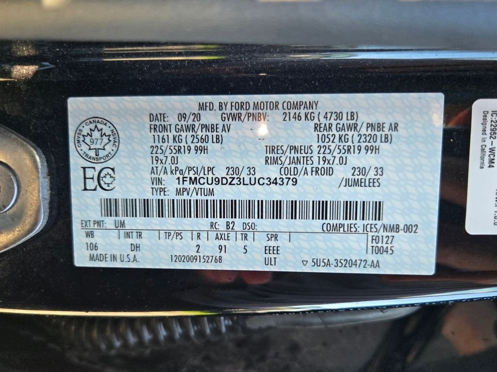 Used 2020 Black Ford Titanium image 31