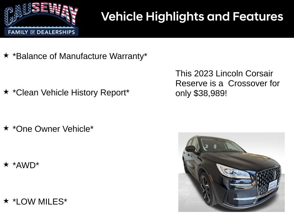 Used 2023 Black Metallic Lincoln Reserve image 2