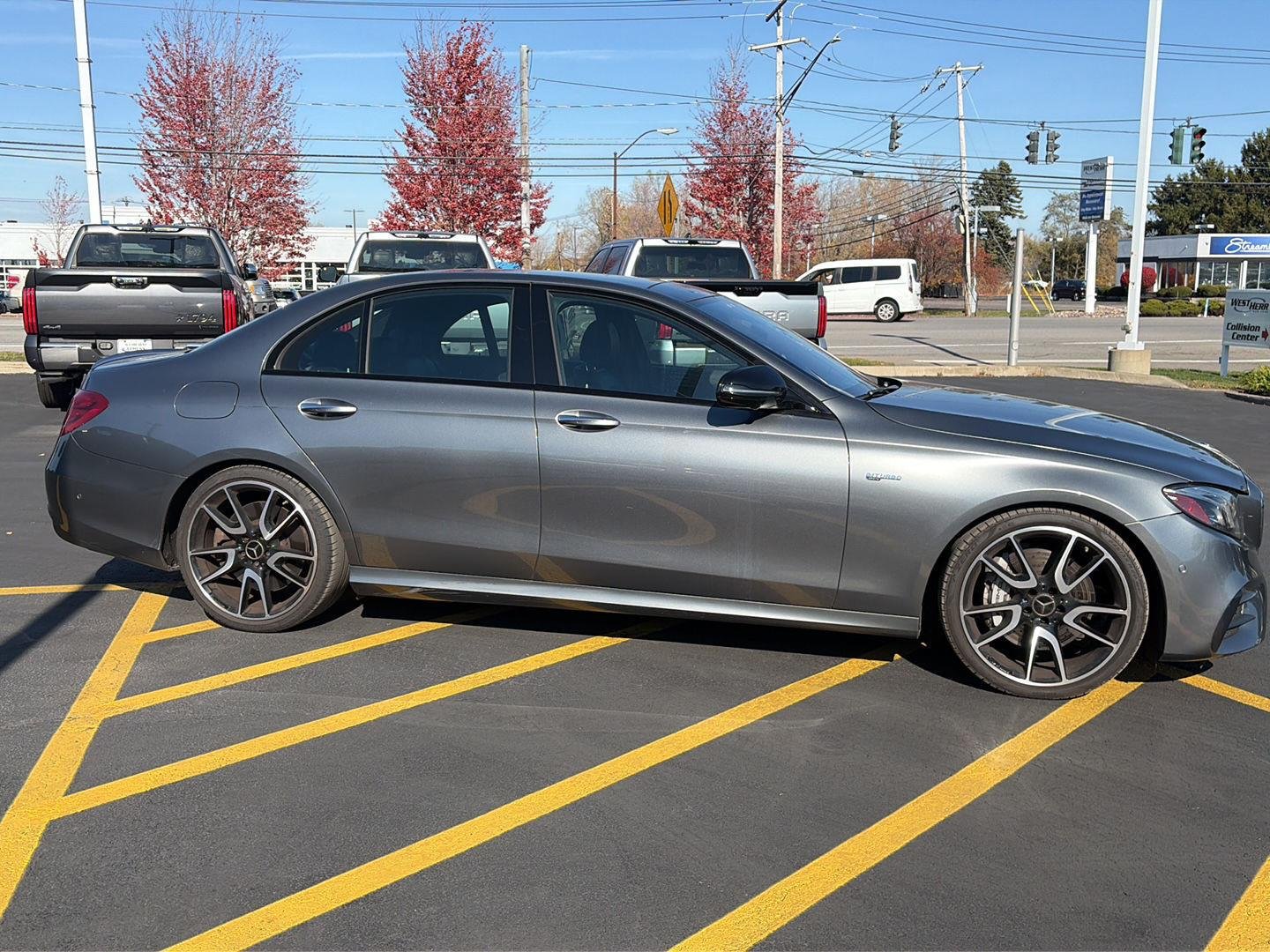 Used 2018 designo Selenite Grey Magno (Matte Finish) Mercedes-Benz AMG® E 43 image 2