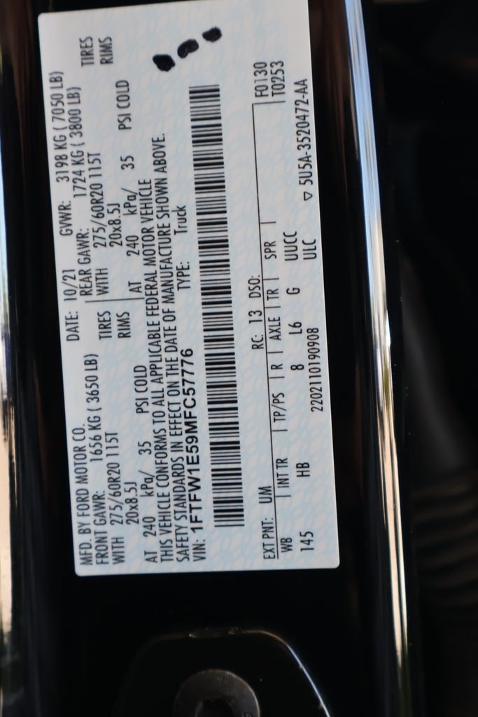 Used 2021 Black Ford Lariat image 28