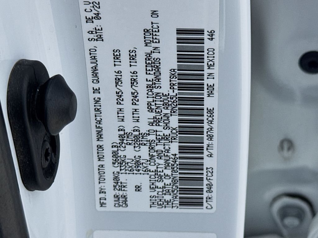 Used 2022 White Toyota SR5 image 37
