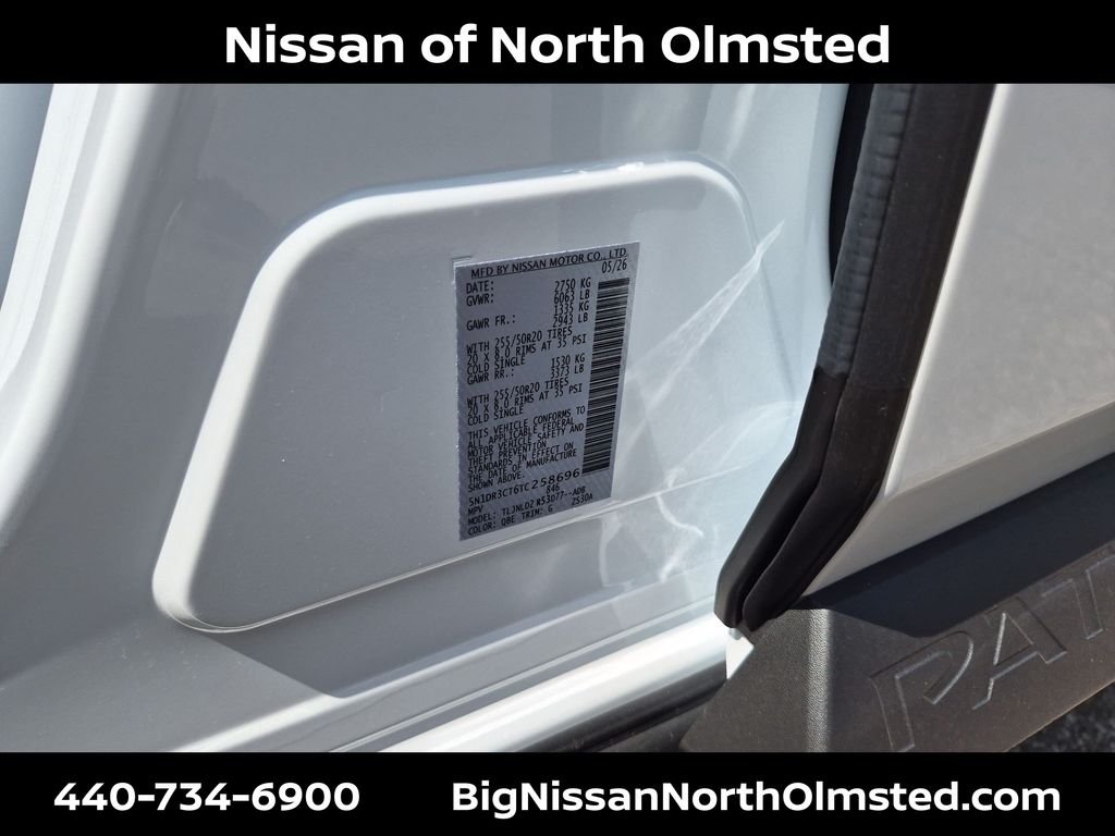 New 2026 Everest White Pearl TriCoat Nissan SL image 20