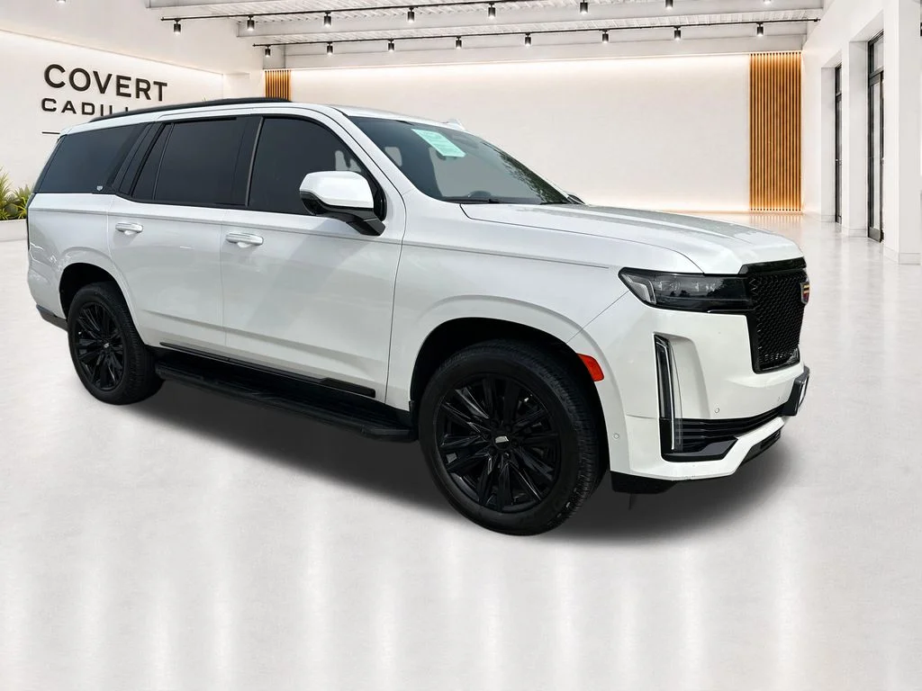 Used 2022 White Cadillac Sport image 1
