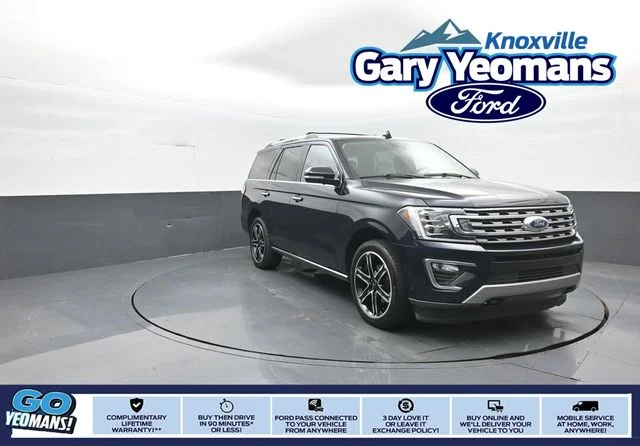 Certified Used 2021 Blue Metallic Ford Limited image 1