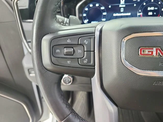 Used 2023 White Frost Tricoat GMC SLT image 24