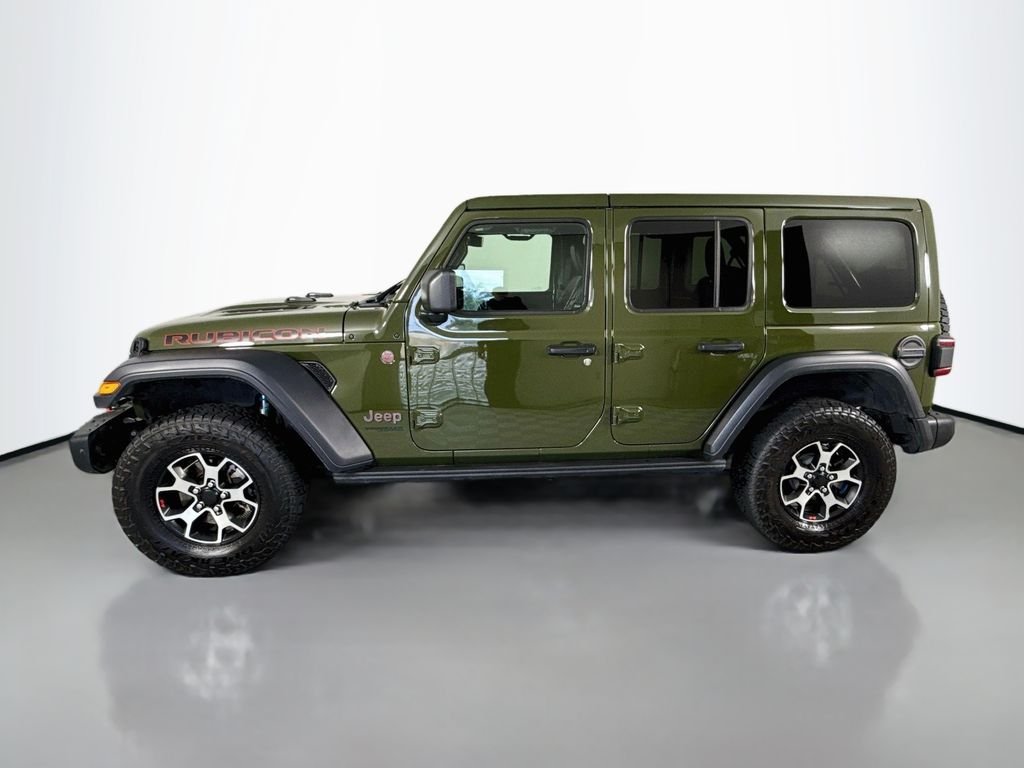 Used 2021 Green Jeep Unlimited Rubicon image 2