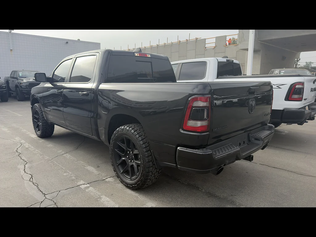 Used 2024 Diamond Black Crystal Pearl Coat Ram Laramie image 4