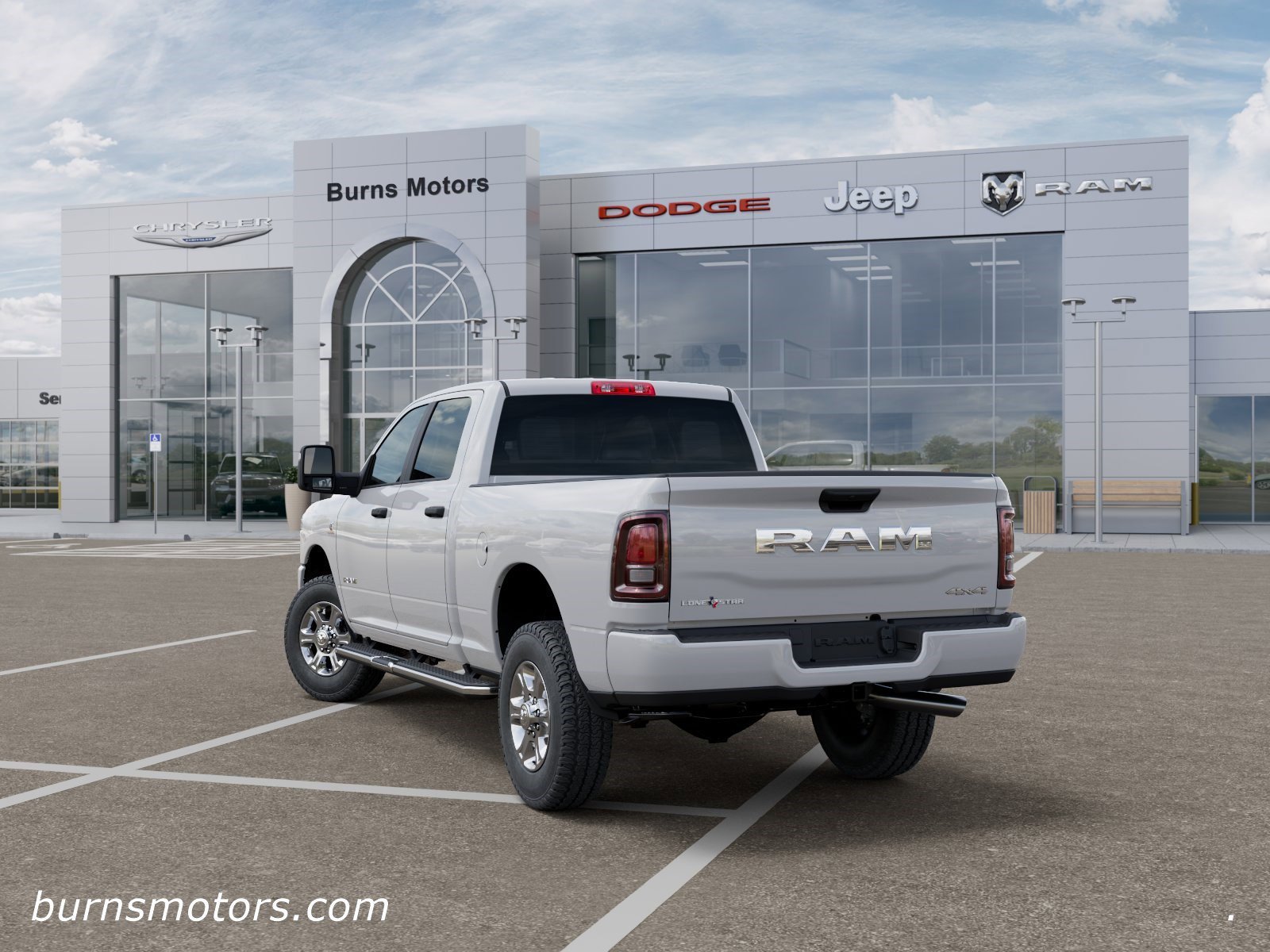 New 2026 Bright White Clear-Coat Exterior Paint RAM Lone Star image 3