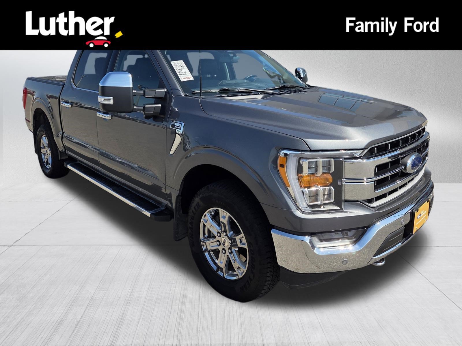 Certified Used 2023 Carbonized Gray Metallic Ford LARIAT image 1