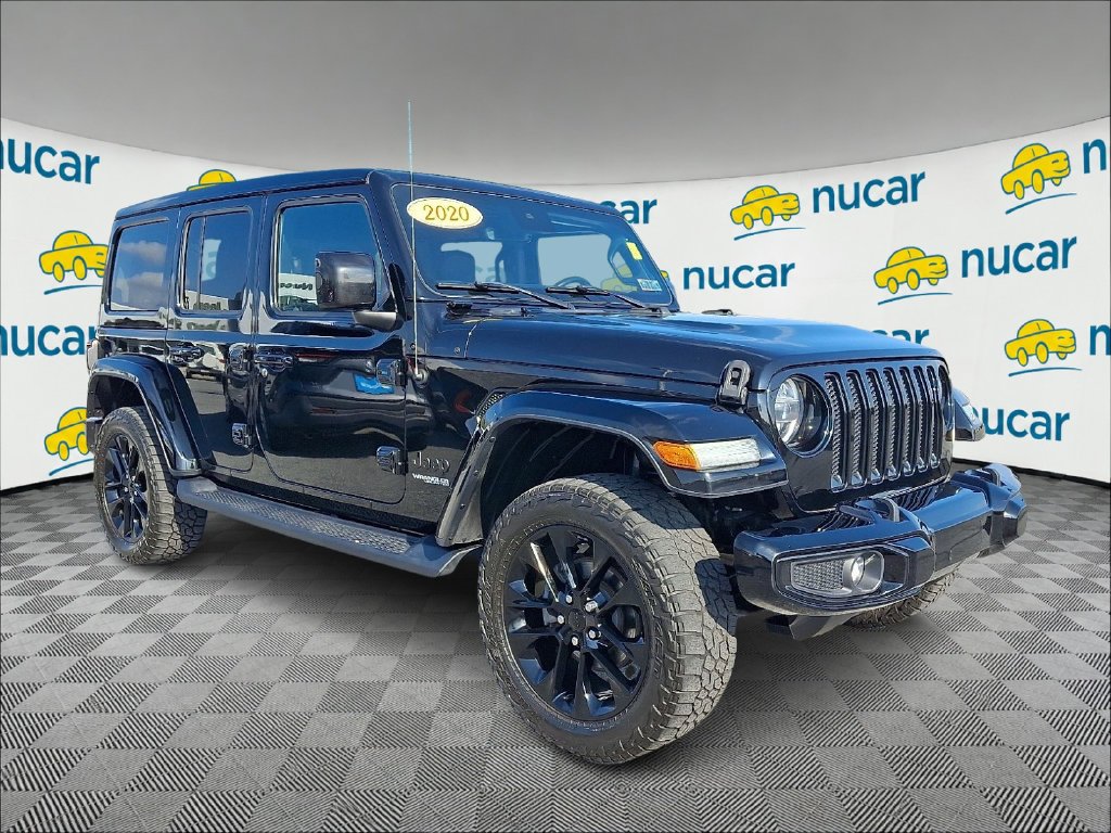 Used 2020 Black Jeep Unlimited Sahara High Altitude image 1