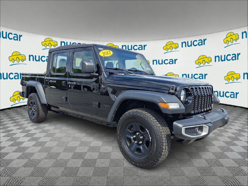 Used 2023 Black Clearcoat Jeep Sport image 1