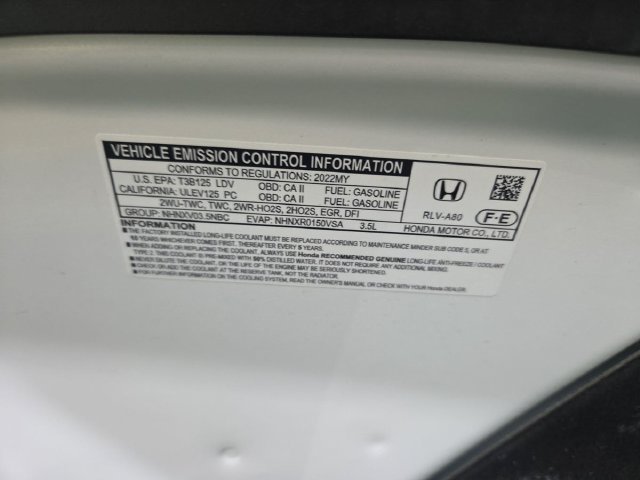 Certified Used 2022 Platinum White Pearl Honda Elite image 17